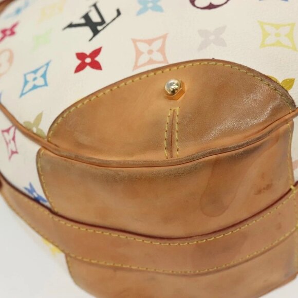 LOUIS VUITTON Monogram Multicolor Greta Hand Bag White M40195 LV Auth 136623 - Picture 4 of 16
